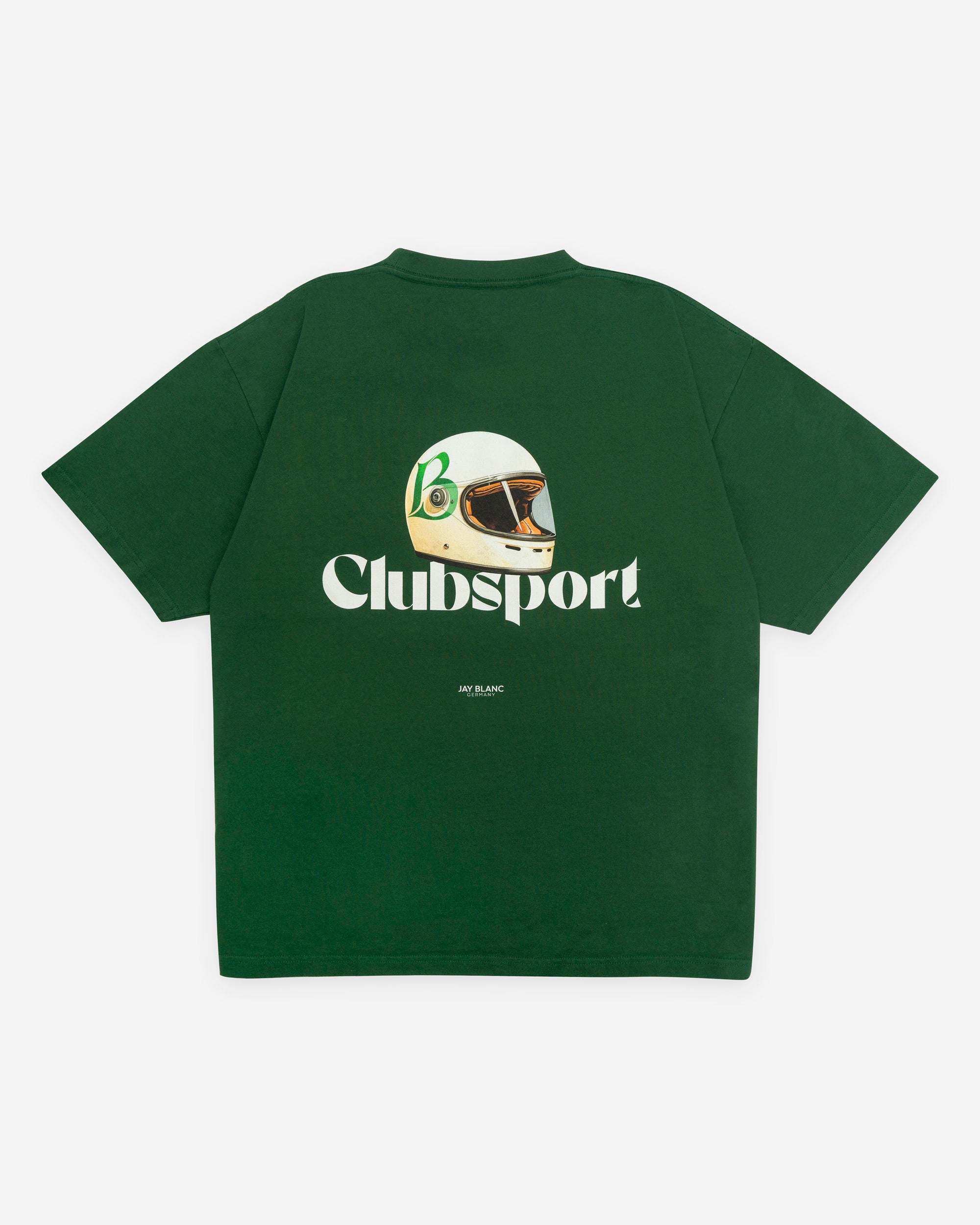 Racing Green Clubsport T-Shirt Jay Blanc Vintage helmet