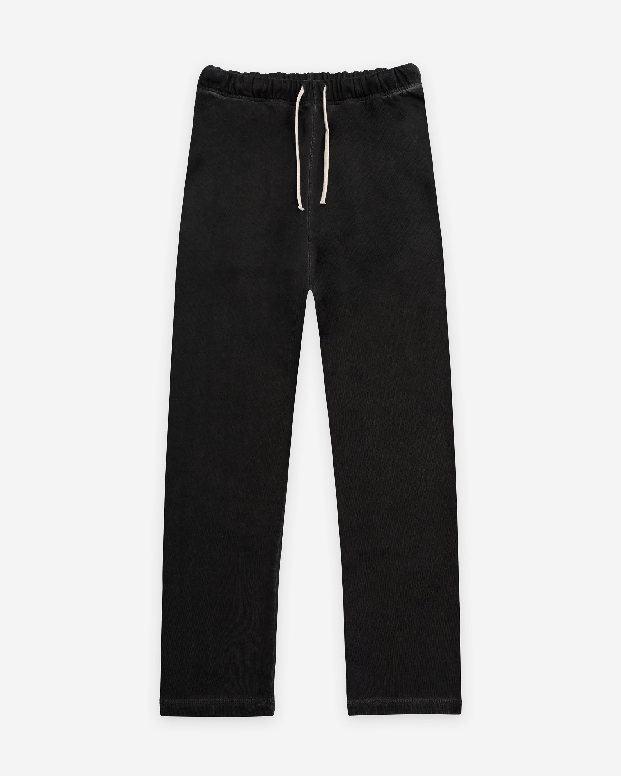 Vintage-Stained-Black-Brand-Sweatpants-Jay-Blanc-straight-cut