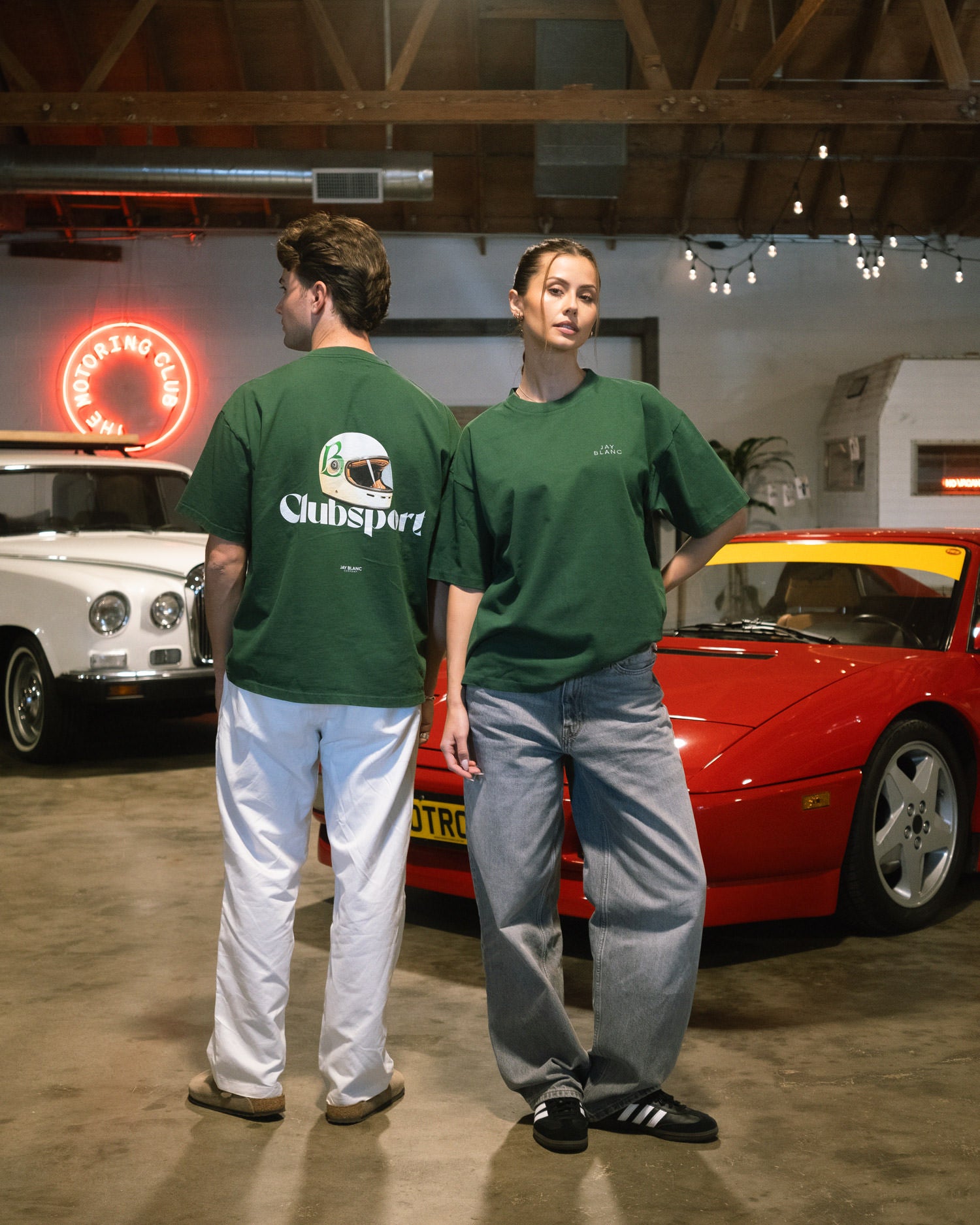 Racing Green Clubsport T-Shirt Jay Blanc Motoring Club Los Angeles
