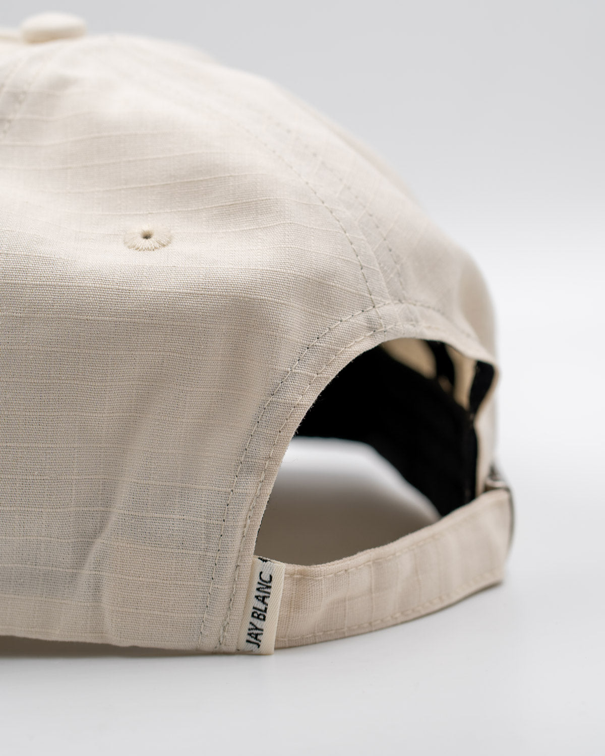 Structured Brand Hat – Cream Blue