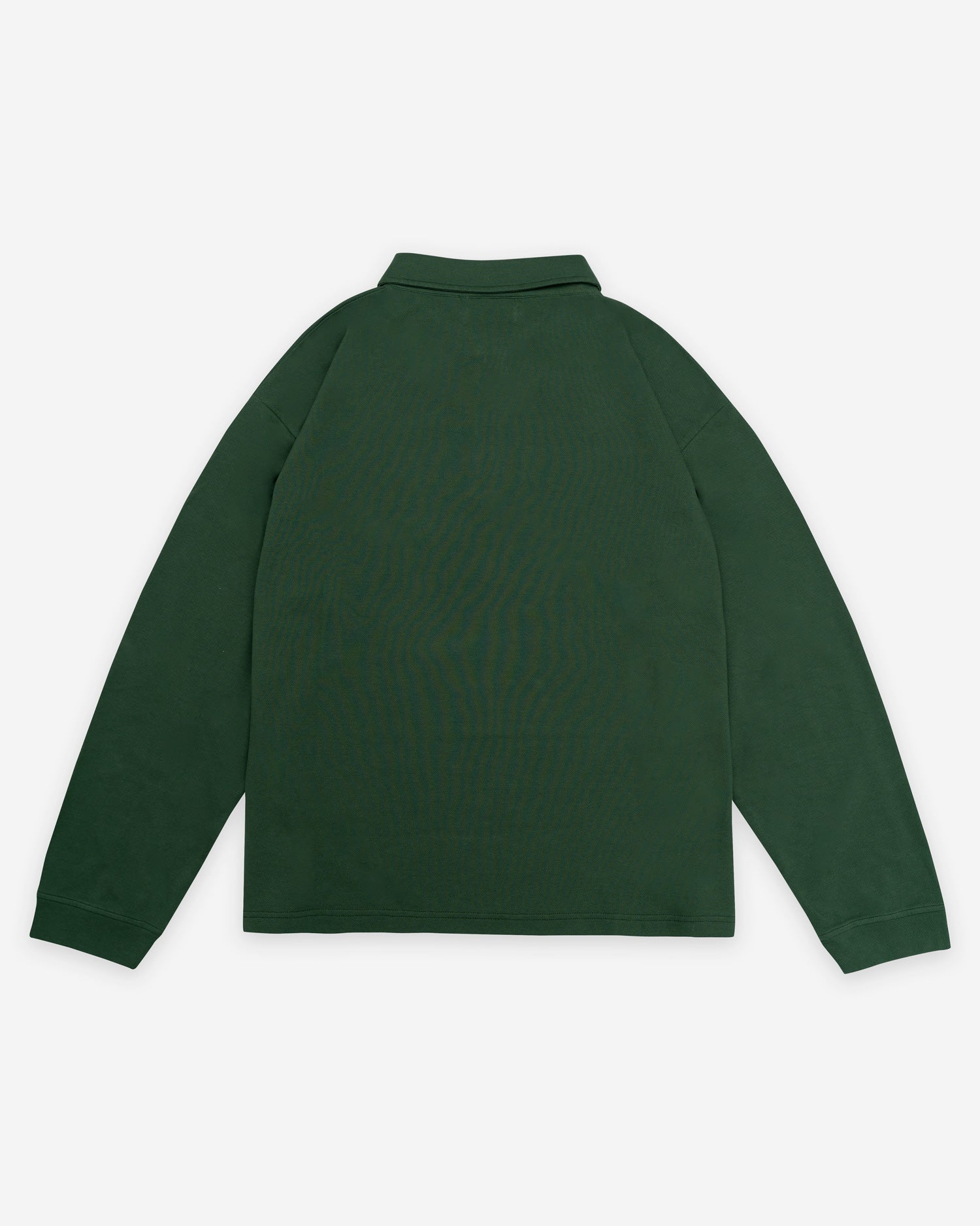 Cropped-Long-Sleeve-Polo-Olive-Pique-Back-Jay-Blanc