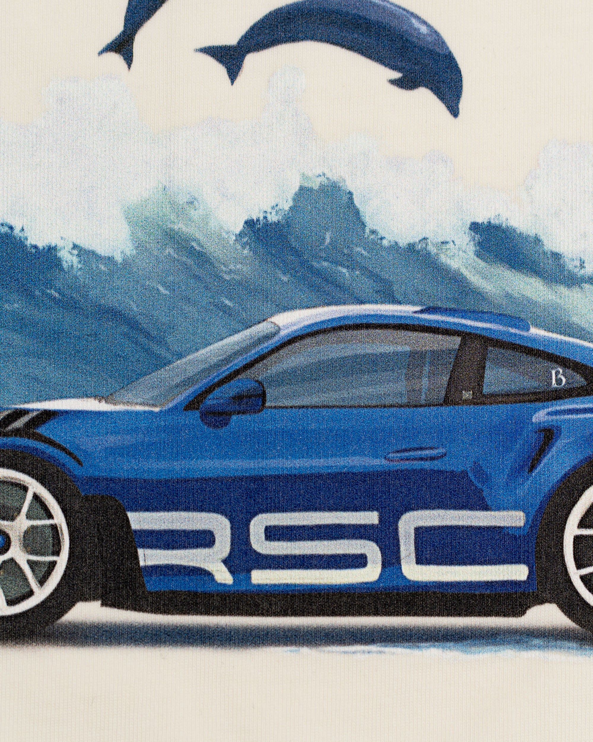 Porsche GT3 RS Dolphin T-Shirt Jay Blanc