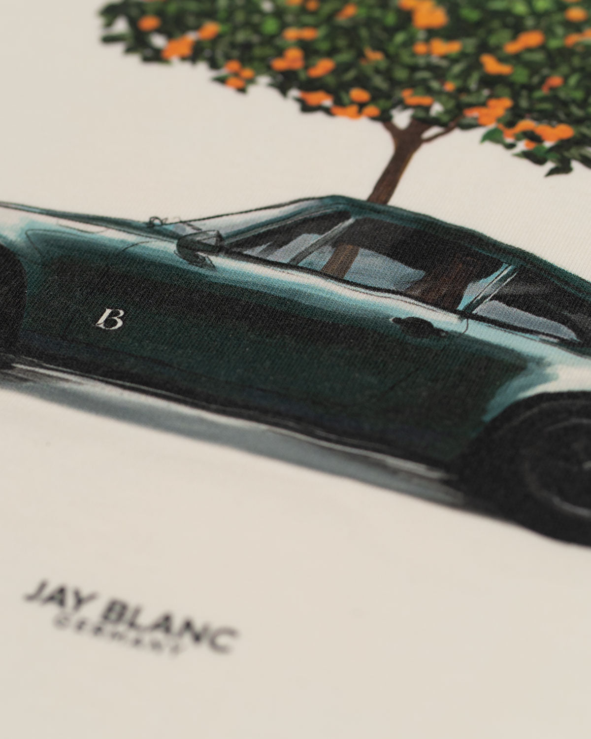 Porsche Orange Tree T-Shirt Jay Blanc