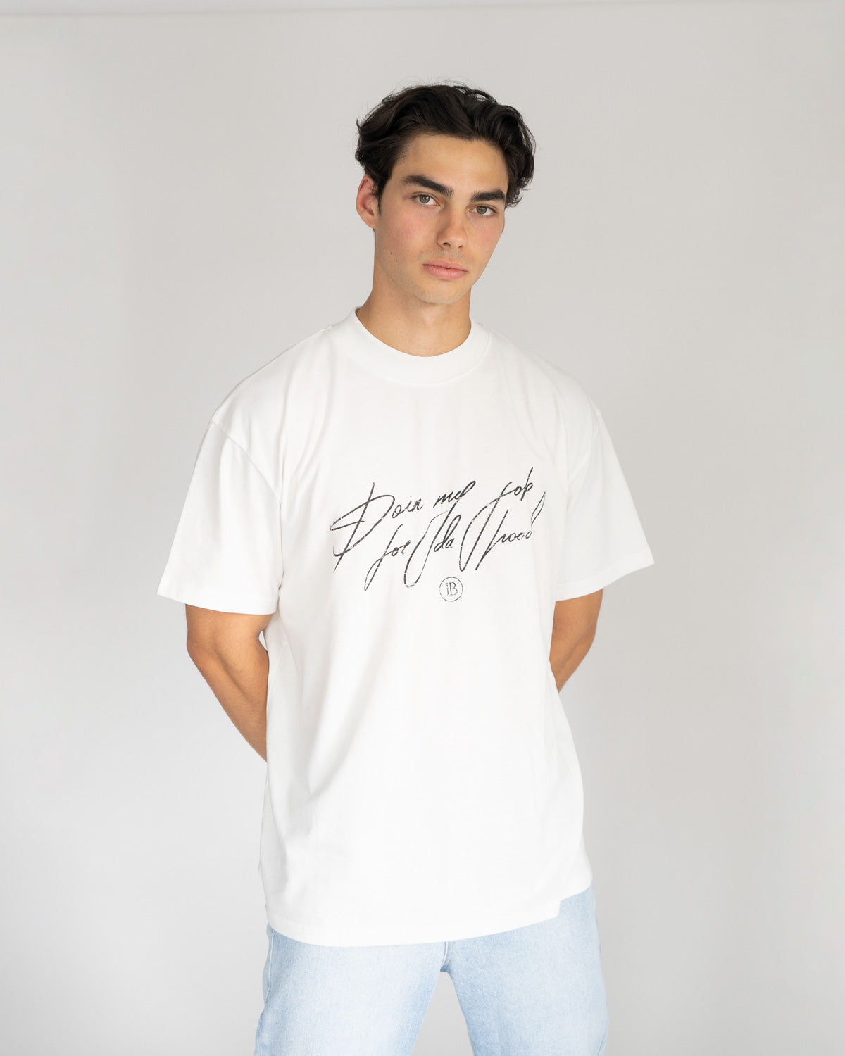 Rleaxed Quote T-Shirt – Flat White