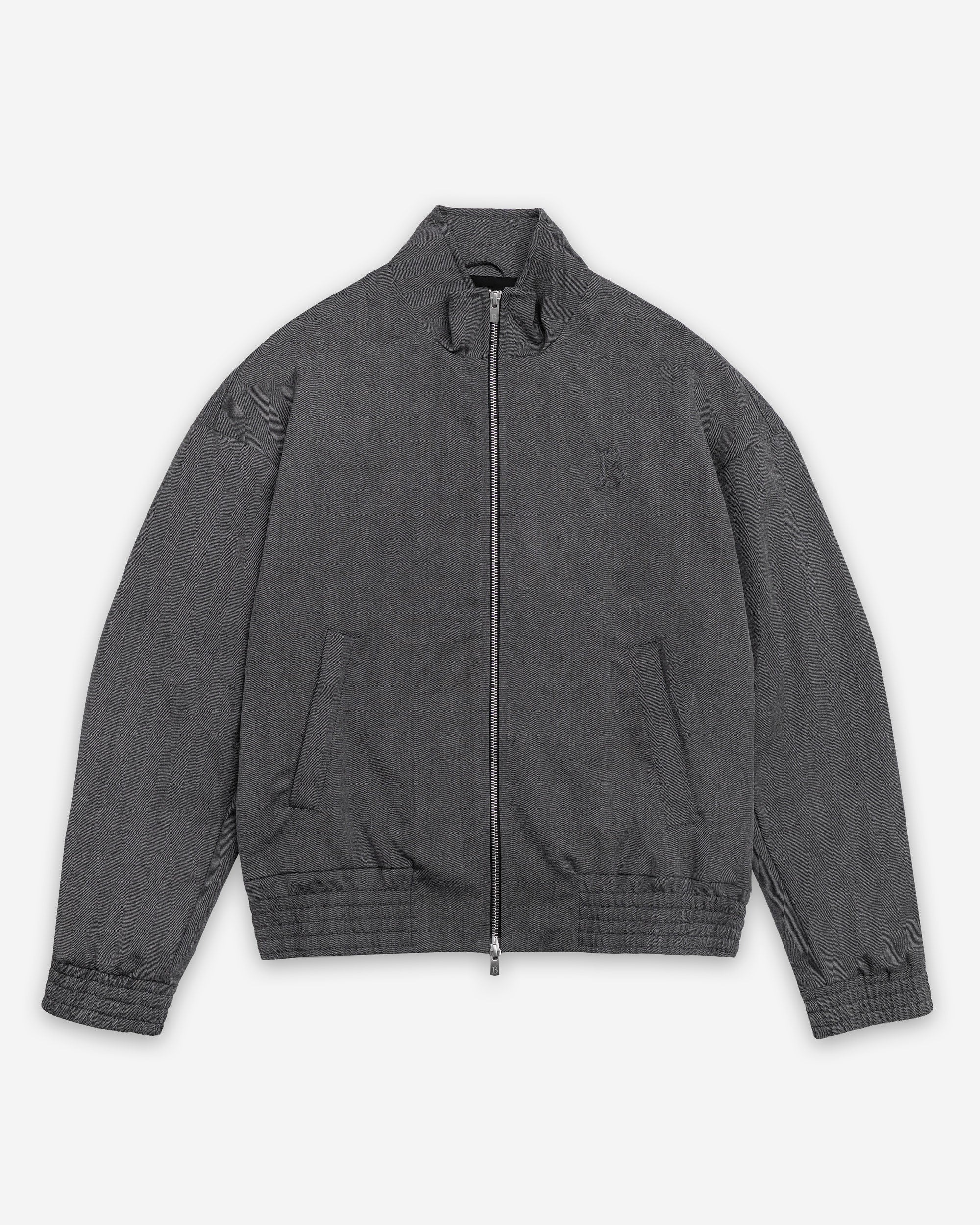 Brand Herringbone Track Jacket