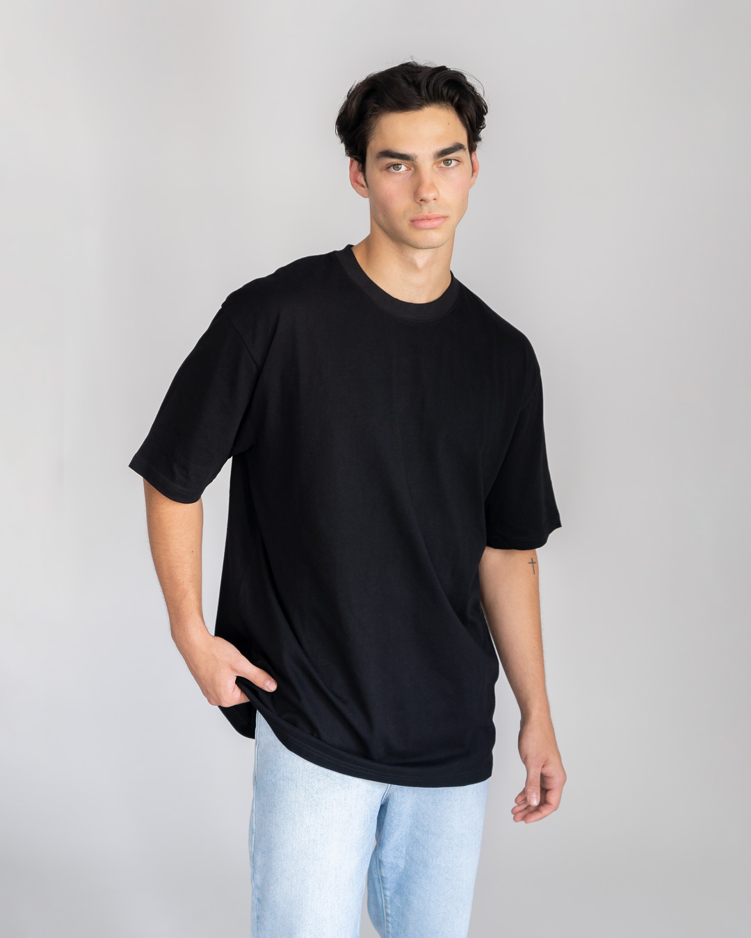 Oversized black clearance tee shirt