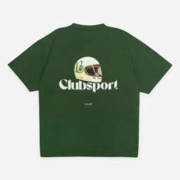 Racing Green Clubsport T-Shirt Jay Blanc Vintage helmet